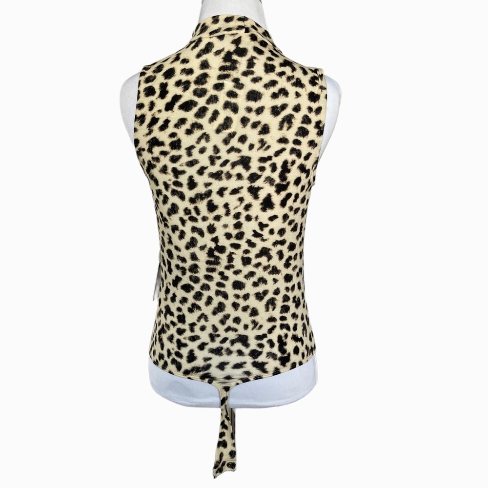 EXPRESS One Eleven Leopard Print Thong Bodysuit / Medium / NWT - Picture 4 of 6